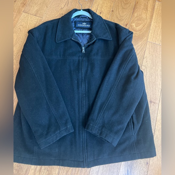 Dockers Wool Black Outerwear - Picture 1 of 2